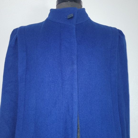 International Scene Royal Blue Wool Pea Coat with Extra Bottom  Size 11/12 - Picture 2 of 11